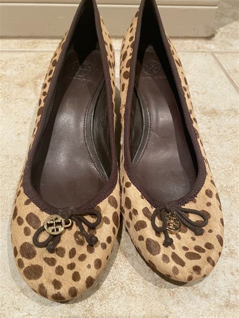 Tory Burch Leopard Dyed Print Calf Hair Pump Classi Gem