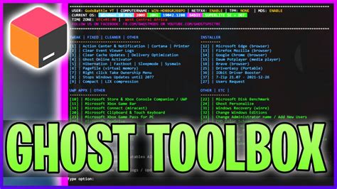 🔧ghost Toolbox Tool Package For All Windows 2022 Youtube