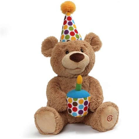 Buy Gund Animated Happy Birthday Bear Plush 25cm Mydeal