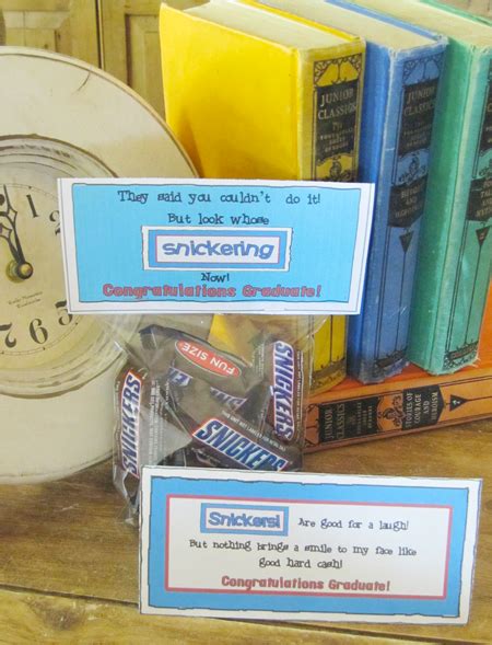 Homemade Graduation Gift Ideas "Snickers" - Parties and ...
