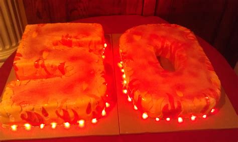 Fiftieth Birthday Cake Illuminated Themed Cakes Cupcake Cakes