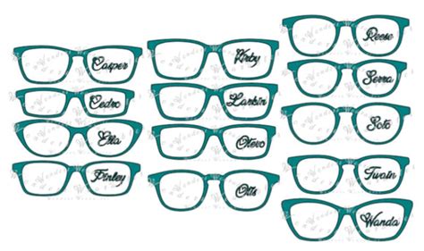 All Base Frames Pair Eyewear Svg Cut Files Etsy