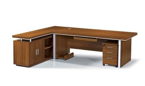 Office standard size of workstation furniture, iso standard office table size, modern office furniture item no. Brown Modern L Shape Wooden Office Table, Size: 2-3 Feet ...