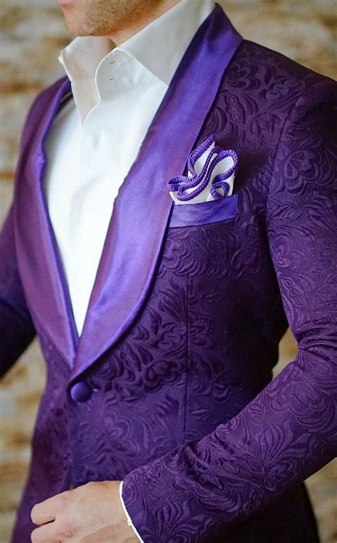 S By Sebastian Midnight Plum Paisley Dinner Jacket Wedding Suits