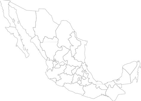 Mapa Mexico Política Gráficos Vectoriales Gratis En Pixabay