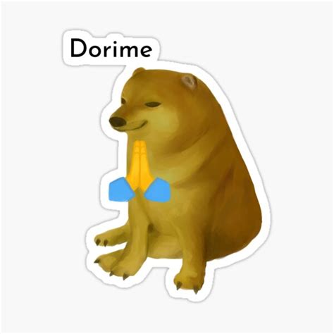 Dorime Cheems Sticker By Remiwing Redbubble