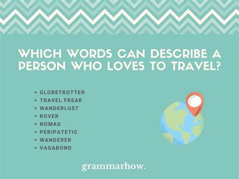8 Words To Describe A Person Who Loves To Travel Trendradars
