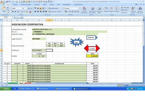 Plantilla De Factura En Excel Para Pyme Automatica Lvbp1 Bs 13 600