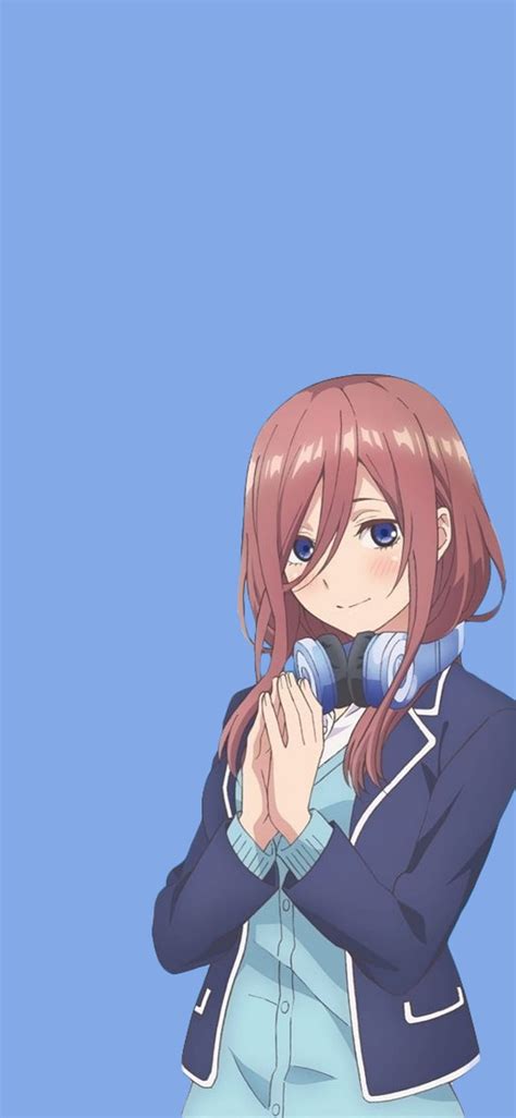 1920x1080px 1080p Free Download Miku Nakano Anime Blue Go Toubun