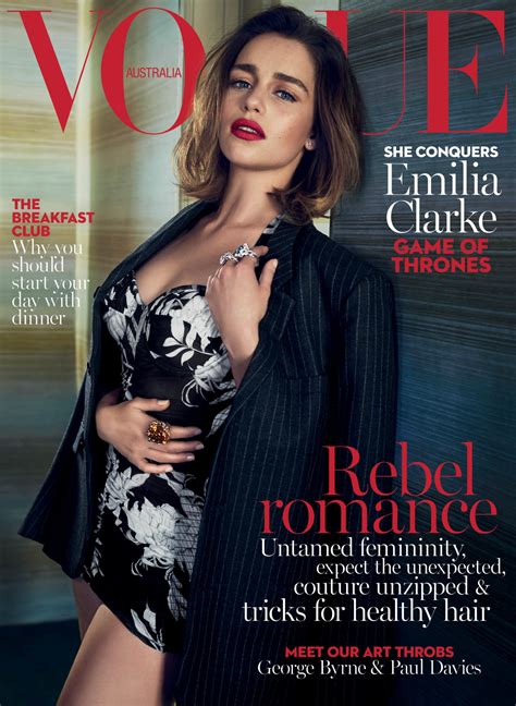 Emilia Clarke Vogue Australia Cover May 2016 Gotceleb