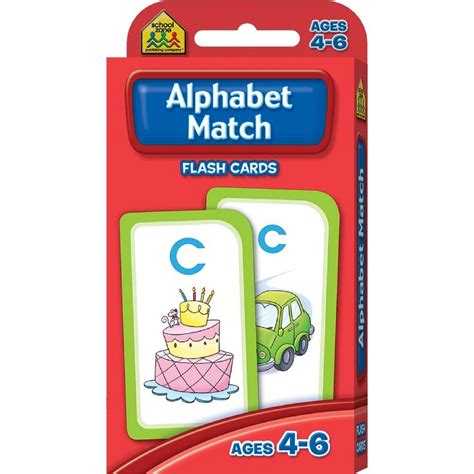 Caolorful lustiges 3d buchstaben mit softed ecken. School Zone Alphabet Match Flash Cards | BIG W