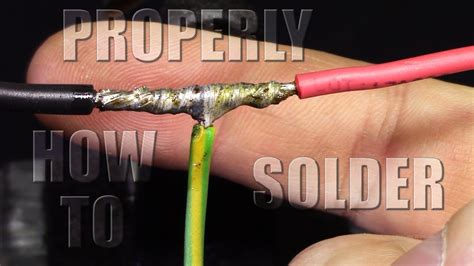 How To Solder Properly 5 Soldering Joint Splices Youtube