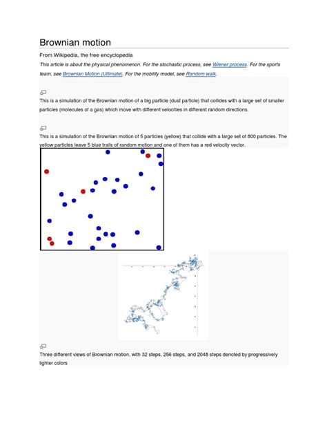 Brownian Motion Pdf Brownian Motion Stochastic Process