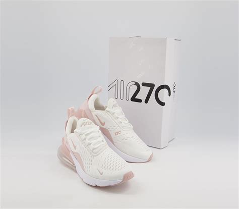 Nike Air Max 270 Trainers Summit White Pink Oxford Barely Rose Hers