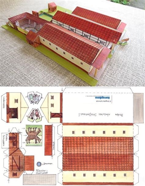 Ancient Roman Houses Ancient Rome Cardboard Crafts Paper Crafts