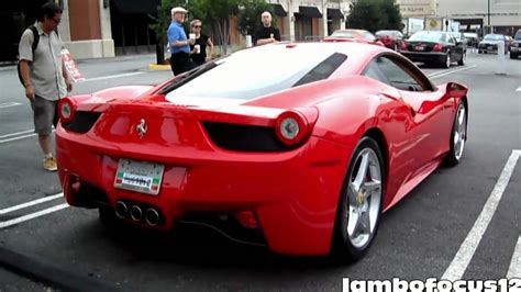 Ferrari 458 Italia Start Up Rev Accelerate Youtube