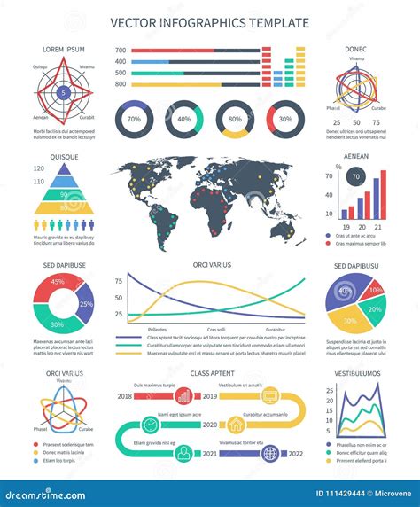 Business Vector Infographics Statistics Data Charts Graphs And