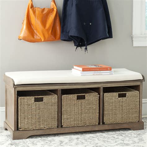 So people can see the. Beachcrest Home Seminole Wood Storage Hallway Bench ...