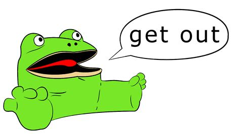 Image 88565 Get Out Frog Frogout Me Obrigue Know Your Meme