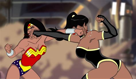 Superwoman Vs Wonder Woman Space Station 15 By Sinafurutan On Deviantart Wonder Woman