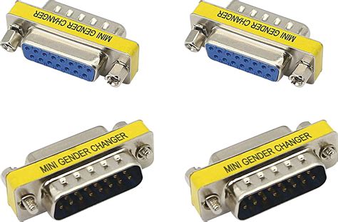 Db15 Adapter Yaodhaod 15 Pin 2 Row Male To Female Serial