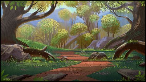 A Little Animation Background Painting I Did A While Ago