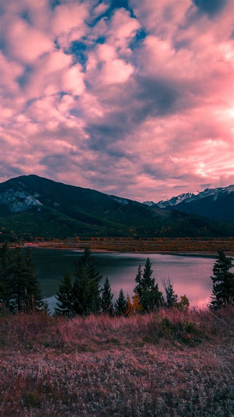 Download Wallpaper 938x1668 Mountains Lake Sunset Iphone 876s6 For