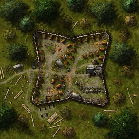 31 Rpg Battlemap Village Maps Database Source