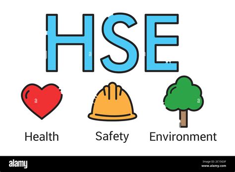 Hse Konzept Health Safety Environment Akronym Vektor Symbol Design