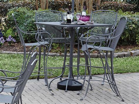Woodard Wrought Iron 30 Square Bar Height Table 280098