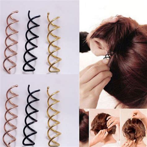 110pcs Lady‘s Hair Clip Hair Styling Spiral Spin Screw Bobby Pin Twist Barrette Ebay