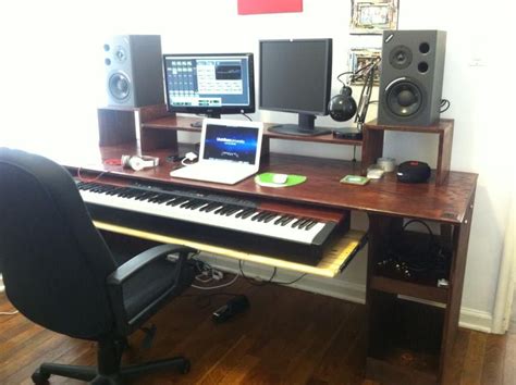 They're built to facilitate and inspire hours of daily use for years to come. Another angle of my music studio desk that my friend and I ...