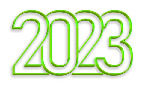 Happy New Year 2023 White Transparent 2023 New Year Glitter Font 2023