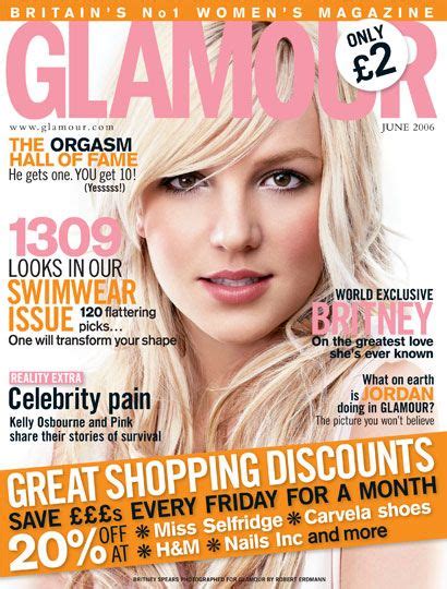 Britney Spears Glamour Magazine June 2006 Cover Photo United Kingdom