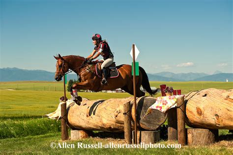 Cross Country Event In Eventing Competition At The Event At Rebecca