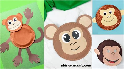 Monkey Paper Plate Crafts For Kids Kids Art And Craft