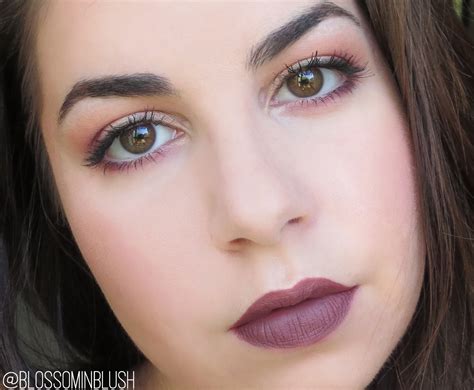 Fall Makeup Look Burgundy Grunge Blossom In Blush