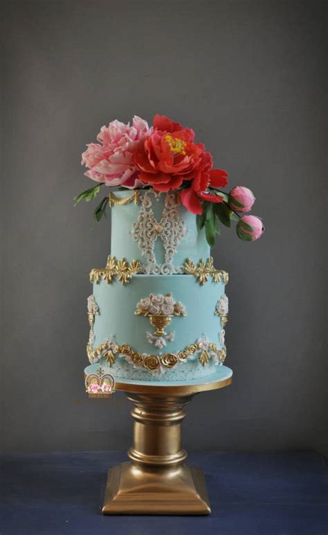 Vibrant Baroque Decorated Cake By Sumaiya Omar The Cakesdecor