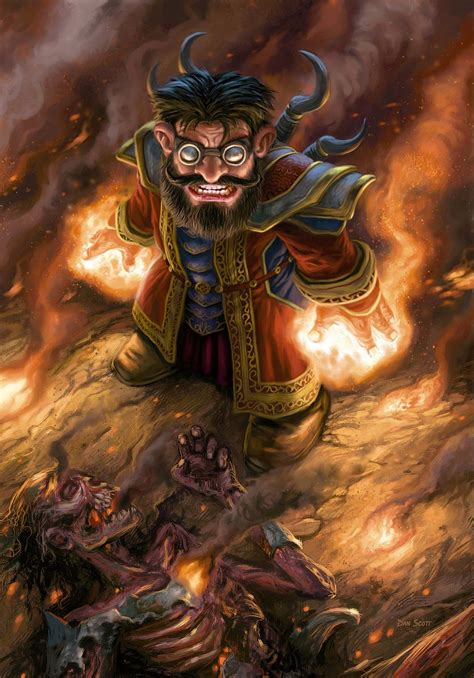 illustration de dan scott warcraft art fantasy wizard world of warcraft