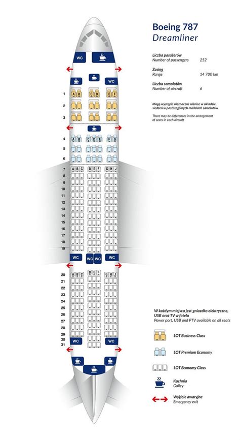 Lot B Dreamliner Aircraft Seat Configuration Seating Plan Boeing