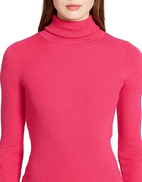 Nude Wool Ribbed Turtleneck Sweater In Pink Lyst My XXX Hot Girl