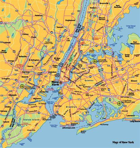 Подробные карты Нью Йорка Детальные печатные карты Нью Йорка высокого