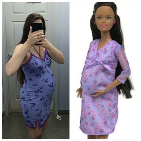 Im Too Pregnant To Wear Any Of My Cute Pink Barbie Outfits To The Movie So I Have To Improvise