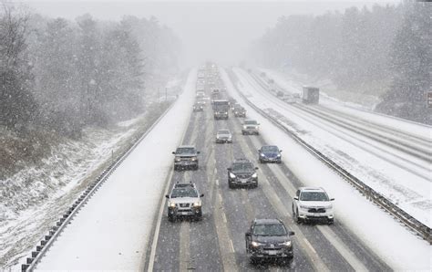 First Major Winter Storm Hits Maine With Heavy Snow Rain