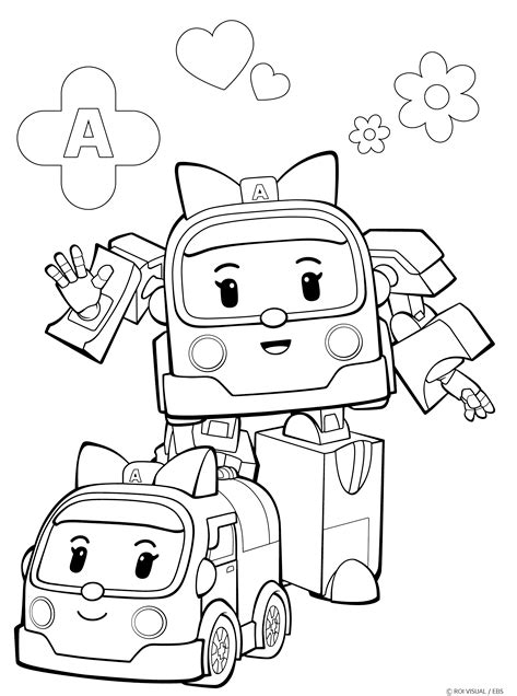 33+ robocar poli roy for kids printable free coloring pages - JustineAnneke