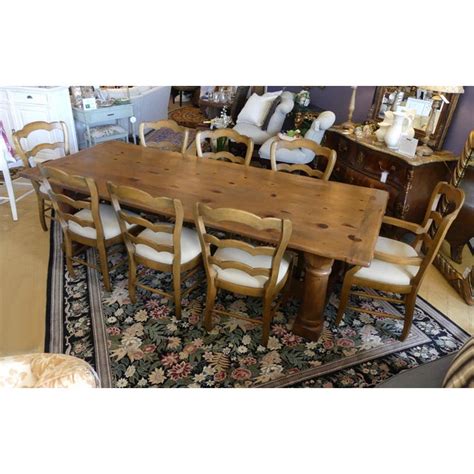 The los cabos collection inspired a serene and rustic oasis filled with flickering hurricanes. Ralph Lauren Danby Farmhouse Pine Dining Table With 8 ...