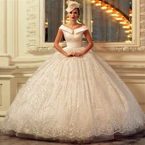 Country Western Vintage Classic Lace Wedding Dress 2016 High Quality