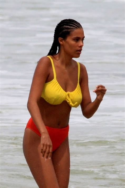 Leaked Tina Kunakey Bikini And See Through On A Beach