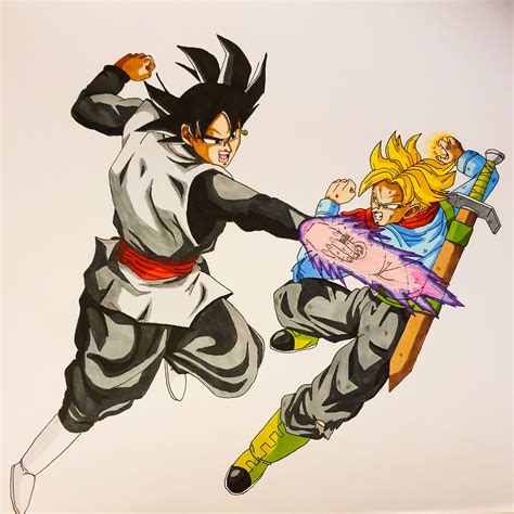 Goku Black Vs Future Trunks By Me Pretty Happy With How This One