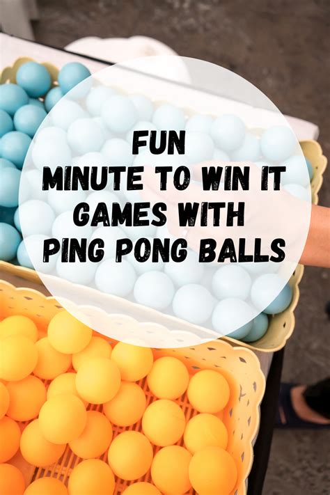 fun minute to win it games with ping pong balls peachy party ping pong balls minute to win